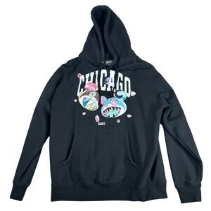 ComplexCon Chicago Graphic Hoodie Black Sweatshirt Mens Medium